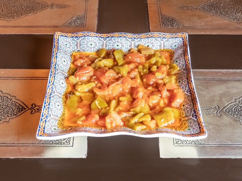 Charmoula (Poivron et tomates cuites en sauce)